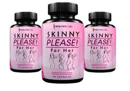 Skinny Please Best Fat Burner for Women  Targets Stubborn Fat and Increases Energy Levels  Natural Weight Loss Supplement  60 Capsules