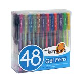 Thorntons Art Supply Premium Assorted Colors Gel Pens Value Set Assorted Ink - Set of 48