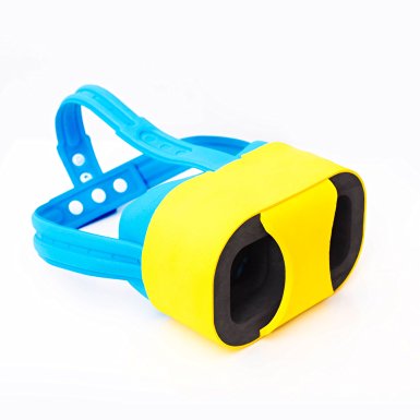 OHPA V2 Ultra light Headset DIY Virtual Reality 3D Video Games VR Glasses Cartoon Google Cardboard Kit for iPhone 6 6s Plus Samsung S6 S7 Edge and Other 4.7-5.5" Smartphones, Yellow