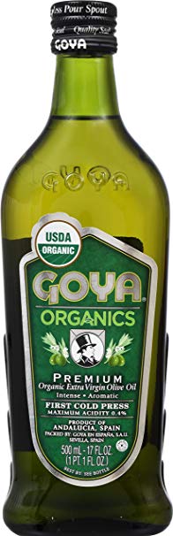 Goya, Premium Organic Extra Virgin OIl, 500 Milliliter(mL)
