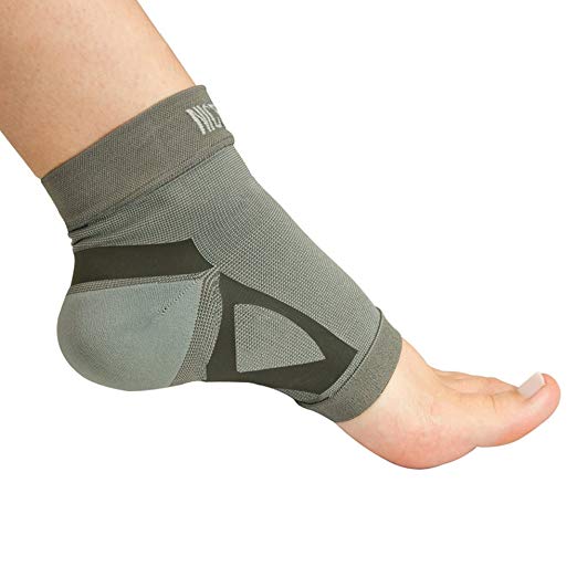 Brownmed Nice Stretch Plantar Fasciitis Sleeve, Sock Bamboo Charcoal Fiber material, anti-bacterial and deodorizing, may help improve circulation for pain relief, Large/X-Large, Single