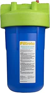 Filtrete Large Capacity Whole House System 3WH-HD-S01, Includes 30 Micron Pleated Filter and Mounting Bracket, Protects Plumbing and Appliances, Ideal for Three or More Bathroom Homes