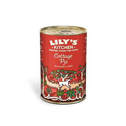 Lily's Kitchen Cottage Pie Beef & Vegetable Complete Adult Dog Wet Food (6 x 400g)