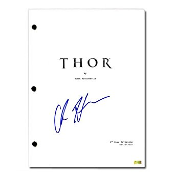 Chris Hemsworth Autographed Thor Script