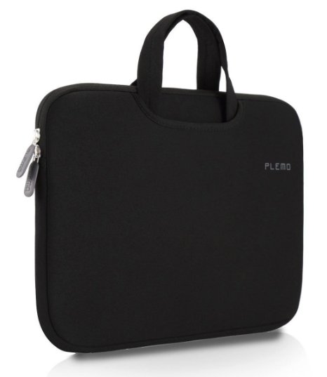 Plemo 15-156 Inch Laptop Sleeve Case Waterproof Neoprene Bag for MacBook Pro  156-Inch Laptops  Notebook Black
