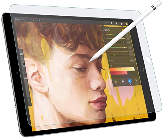 MoKo Compatible with iPad Pro 12.9" 2017/2015 Like Paper Screen Protector,[Like Paper Film Writing] Anti-Glare Premium PET Film Fit iPad Pro 12.9 inch 2017/2015 Tablet - Clear