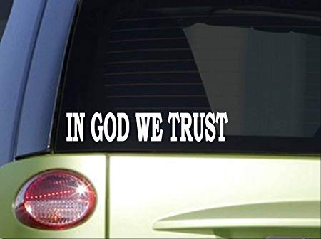 In God we trust *i434* tea party SECOND AMENDMENT 8.5x1.5 Inch Decal STICKER christian