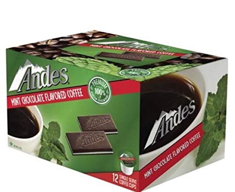 Andes Mint Chocolate Flavored Coffee K-Cups, 12 count