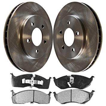 Prime Choice Auto Parts RSMK6375-6375-591-2-4 Set of 2 Premium Rotors & 4 Semi Metallic Pads