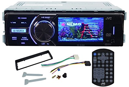 JVC KD-AV300 In-Dash Single Din Car DVD/CD Receiver With 3" Display, iPhone 2-Way control, USB/AUX, and A Wireless Remote