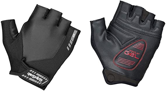 GripGrab ProGel Padded Anti Slip Short Finger Summer Cycling Gloves Comfortable Cushioned Fingerless Multiple Colours