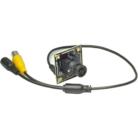 3.6mm Lens Wide Angle Mini Spy Board Camera Pinhole camera 1000TVL CMOS With Filter CCTV Security Hidden With Bonus Power Supply