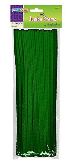 Creativity Street Stetems/Pipe Cleaners 12" X 6mm 100-Piecegreen