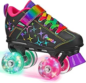 Roller Derby Sparkles Lighted Wheel Roller Skates