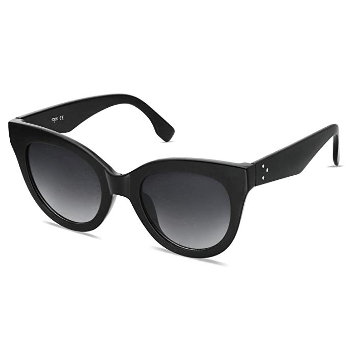 SOJOS Retro Vintage Cateye Women Sunglasses Oversized Frame with Rivet HOLIDAY