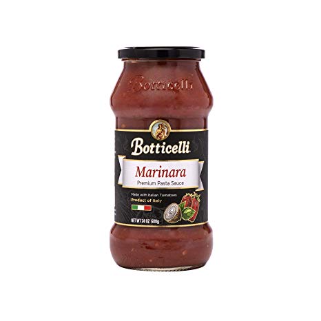 Botticelli Marinara Premium Pasta Sauce. Delicious Homemade Style Red Sauce Made in Italy, with Natural Ingredients in Small Batches. (24oz/680g)