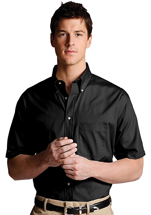 Edwards Garment Men's Button Down Poplin Shirt