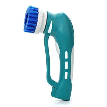 Cordless Power Scrubber Brush Functional Portable Handheld Cleaner Brush Scrubber Cleaning Kit for Bathroom, Kitchen, Dish and More - Blue