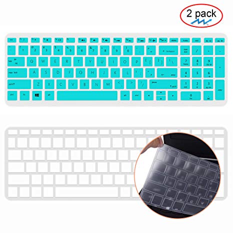 Keyboard Cover Skin for 15.6" HP Pavilion x360 15-BR075NR, HP ENVY X360 15M-BP012DX 15M-BP011DX 15M-BQ021DX, Pavilion 15-CB010NR 15-CB071NR 15-CC010NR 15-CC020NR, 17.3" HP ENVY 17M-AE111DX, Mint Green
