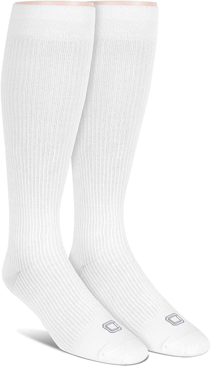 Doctor's Choice Men's Graduated Compression Socks, 8-15 mmhg, Over the Calf, Single & 2 Pair Packs, Large: Shoe Size 6-12.5