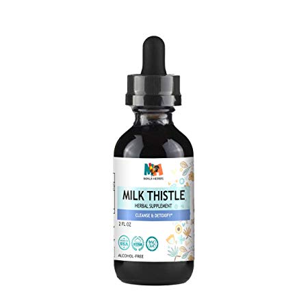Milk Thistle Tincture Alcohol-Free Liquid Extract, Organic Milk Thistle Seed (Silybum marianum) (2 FL OZ)