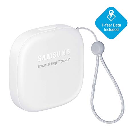 Samsung SmartThings SM-V110AZWAATT Tracker Real Time LTE GPS Tracking Device (1 Year Data), White