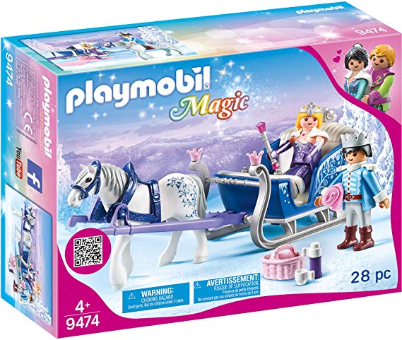 Playmobil 9474 Magic Sleigh with Royal Couple, For Ages 4