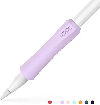 UPPERCASE NimbleGrip Premium Silicone Ergonomic Grip Holder, Compatible with Apple Pencil and Apple Pencil 2 (1 Pack, Purple)