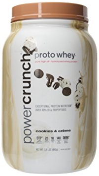 BNRG Power Crunch Proto Whey, Cookies and Creme, 2.1 Pound