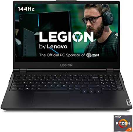 Lenovo Legion 5 Gaming Laptop, 15" FHD (1920x1080) IPS Screen, AMD Ryzen 7 4800H Processor, 16GB DDR4, 512GB SSD, NVIDIA GTX 1660Ti, Windows 10, 82B1000AUS, Phantom Black