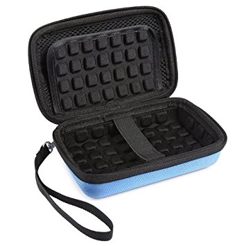 BOVKE Hard EVA Shockproof Carrying Case Travel Bag for Polaroid ZIP Mobile Printer w/ZINK Zero Ink Printing Technology HP Sprocket Portable Photo Printer,Blue