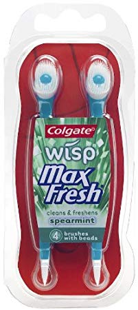 Colgate Wisp Mini-brush With Freshening Bead Spearmint 4 Each