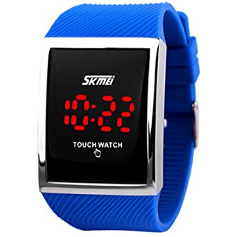 Boys Watch LED Sport Digital Touch Screen Outdoor Black Watches Boys Girls Gift Dress Watch