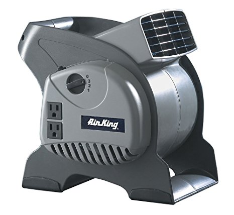 Air King 9550 3-Speed Pivoting Utility Blower with Grounded Outlets