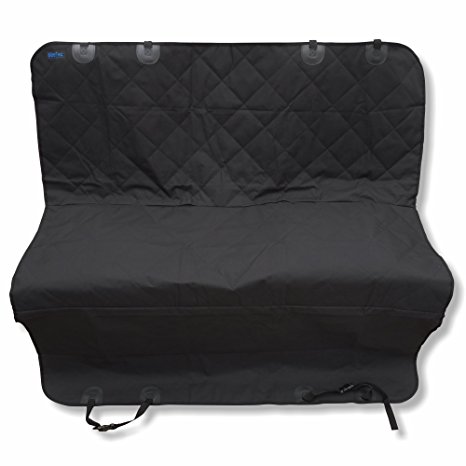 Dog Seat Cover: BlizeTec Hammock Style Pet Back Seat Protector; Nonslip & Waterproof; Universal Fit for Car, SUV and Mini Van