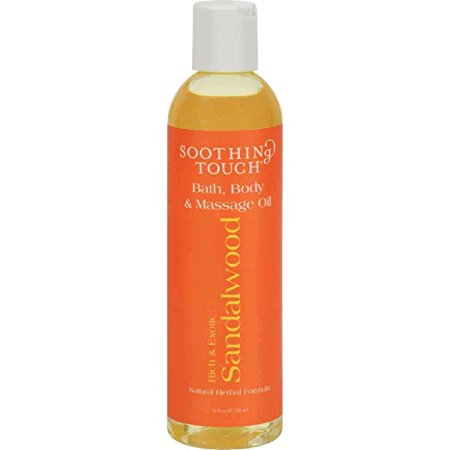 Soothing Touch Bath, Body and Massage Oil - Sandalwood 8 fl oz (236 ml) Liquid