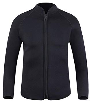 EYCE Dive & SAIL Men's 3mm Wetsuit Jacket Top Long Sleeve Neoprene Wetsuits