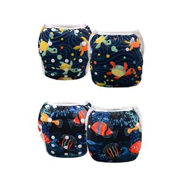 CZCCZC 2016 New Style 2 pcs One Size Reuseable Washable Baby Swim Diapers