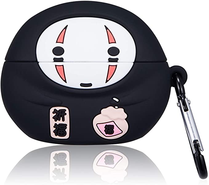 Gift-Hero Q Faceless Case for Airpods Pro/for Airpods 3, Cartoon Cute Funny Design for Girls Boys Kids, Unique Carabiner Protective Fun Fashion Unique Character Skin Soft Silicone Cover for Air pods 3