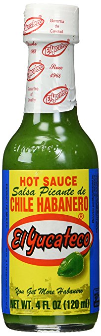 El Yucateco Green Chile Habanero Sauce, 4 oz.