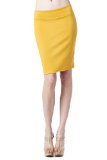 WomenS Ponte Roma From Office Wear to Casual Above Knee Pencil Skirt - Solid