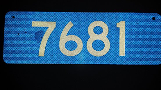 911 Blue Premium 3M Prismatic Reflective Address w/ 4" Numbers Mailbox Marker Home Business Horizontal Mg2 Signs