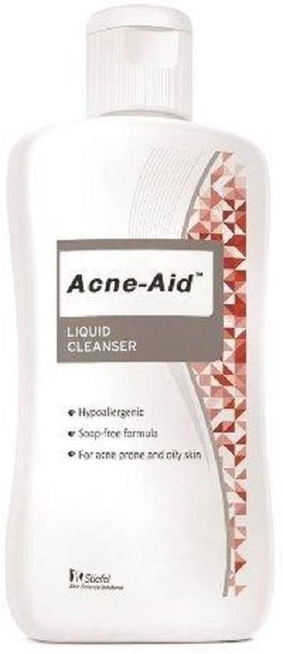 Acne-Aid Liquid Cleanser Soap-free formula for pimples and oily skin 100ml.