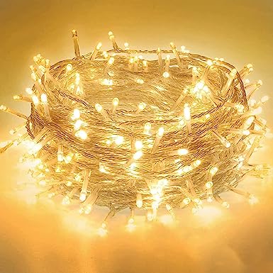 Extra-Long String Lights Outdoor/Indoor, 1000 LED Upgraded Super Bright Christmas Tree Lights, Waterproof 8 Modes Plug in Clear Wire Fairy Twinkle Lights for Bedroom Party Wedding Garden (Warm White)