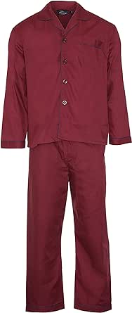 Champion Men's Oxford Plain Design Polycotton Long Pyjama Set