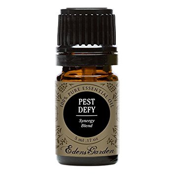 Pest Defy Synergy Blend Essential Oil by Edens Garden- 5 ml (Cedarwood, Citronella, Geranium and Lemongrass)