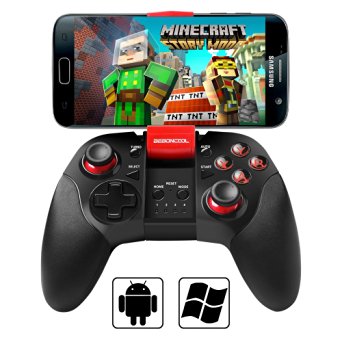 Samsung Gear VR Controller Joypad, BEBONCOOL Bluetooth Game Controller Joystick with Clip for Android S6 Edge/ S7 Edge/Note 7/Tablet/TV Box/Emulator/Oculus; Wired Gamepad for Windows PC/Steam