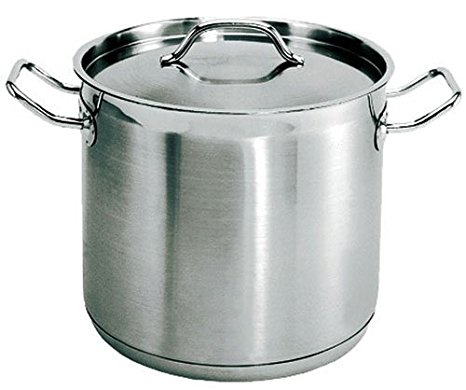 Stainless Steel Stock Pot Size: 16.13" H x 20.5" W x 20.5" D