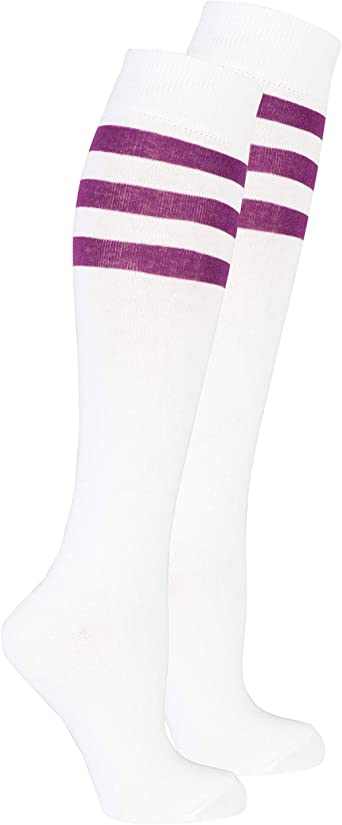 Socks n Socks-Women's 1 Pair Colorful Luxury Cotton Funky Knee Socks