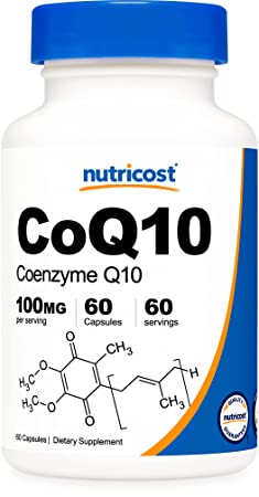 Nutricost CoQ10 - 120 Capsules, 100mg, 120 Servings - High Absorption Coenzyme Q10